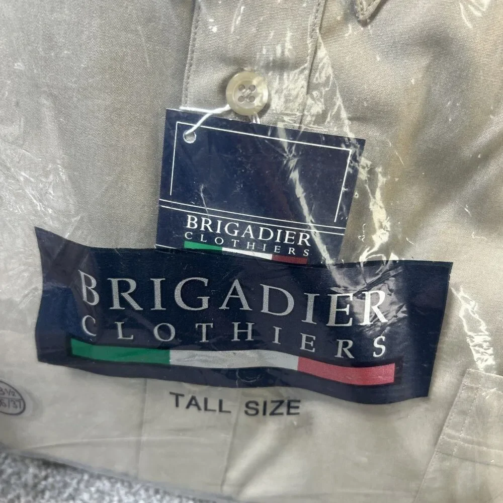 LOT - 3 Dress Shirts 18.5 Neck Oleg Cassini Pierre Cardin 34/35 Brigadier 36/37 - Picture 3 of 11